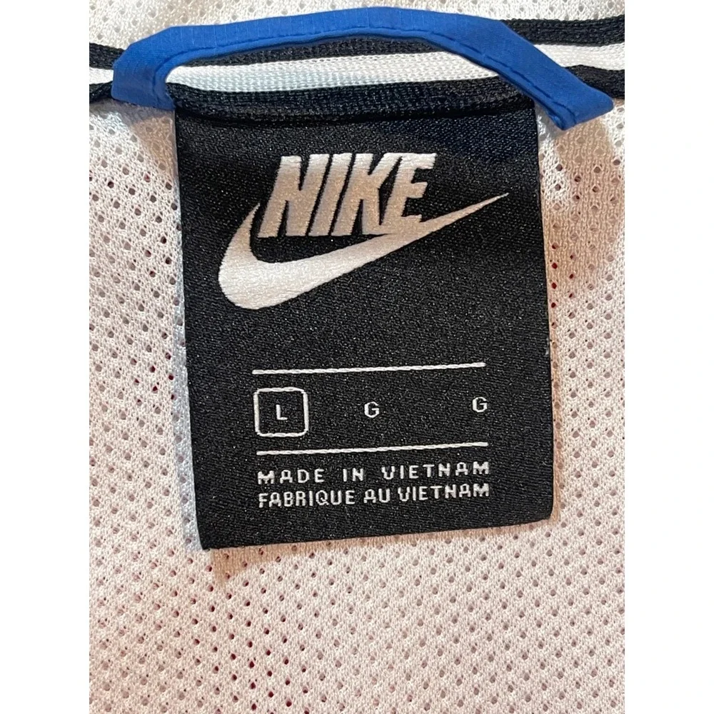Nike Sportswear Windrunner Hooded Jacket Red White Blue Kids Large